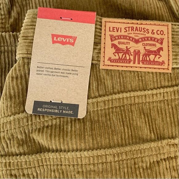 Levi’s Straight Leg Khaki Corduroy Pants NWT - Picture 5 of 9